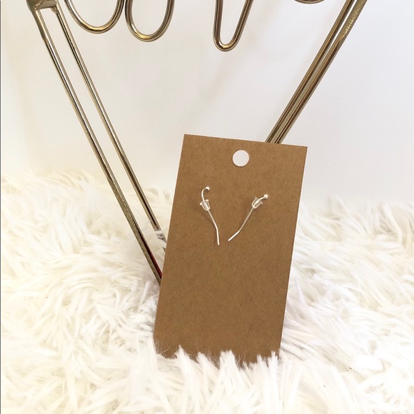 Metallic Gold Leather Teardrop Earrings NEW - Picture 3 of 5